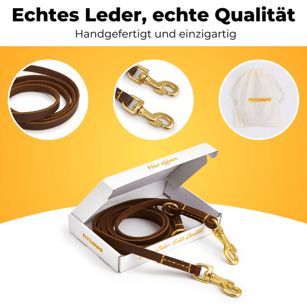 Handgefertigte Lederleine
