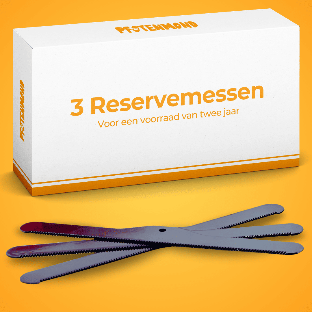 3 reservemessen voor de borstel