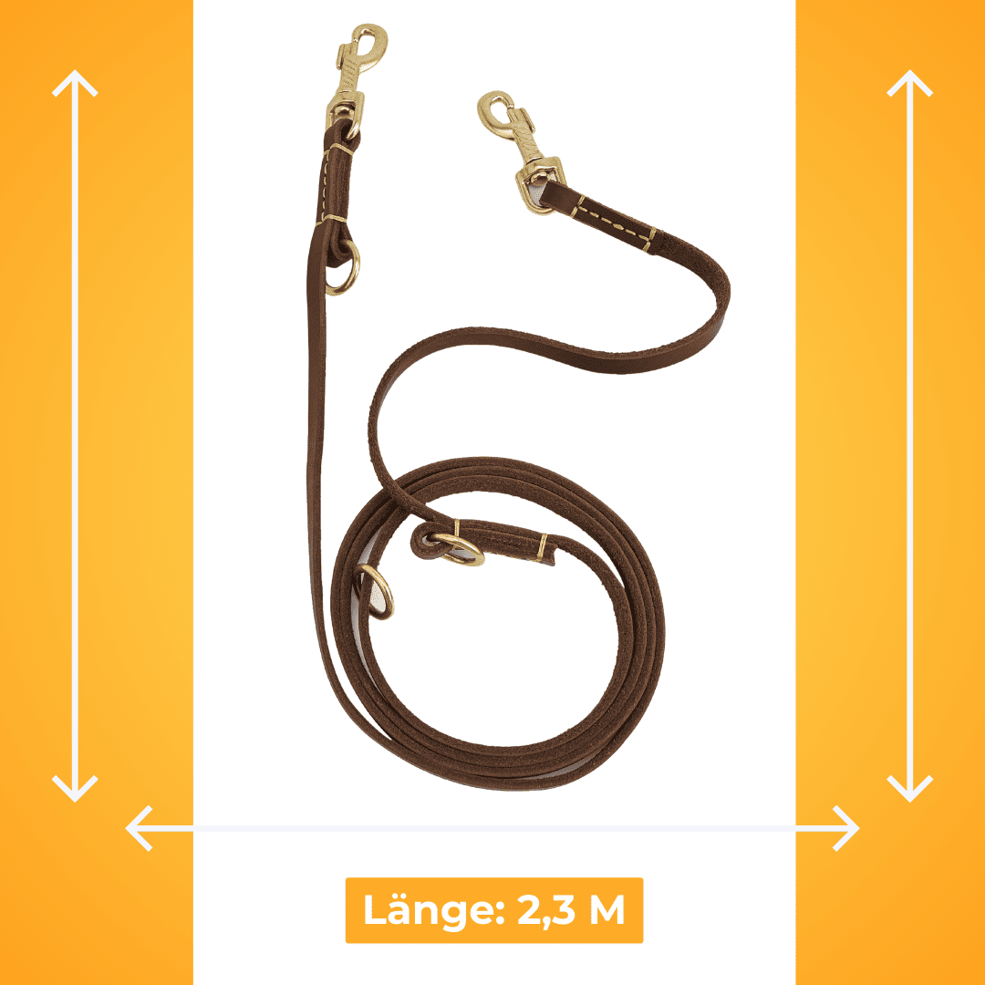 Handgefertigte Lederleine